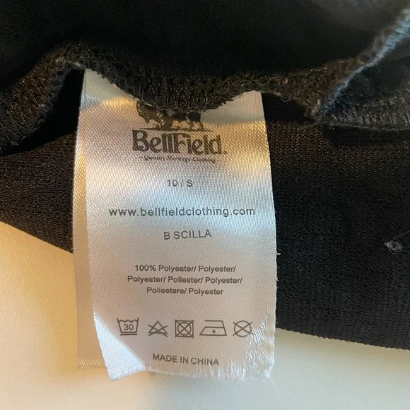 Bellfield Scilla Jacquard Textured Black Layered Dress - Picture 12 of 13